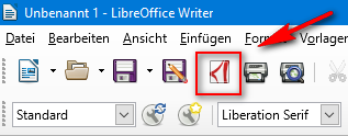 Screenshot LibreOffice PDF